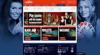 redBet Live Casino - Home Page