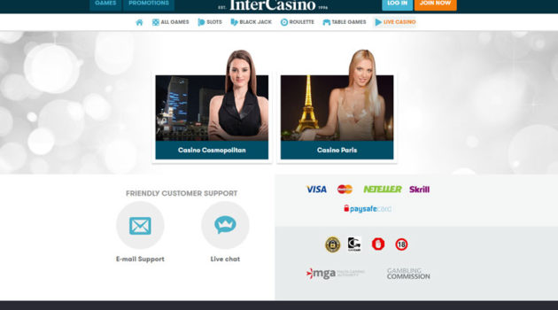 Intercasino Live Roulette